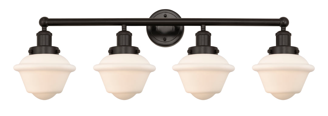 Innovations Lighting Oxford 7.5" Bath Vanity Light - Oil Rubbed Bronze Vanity Lights Innovations Lighting Matte White ; Glass Type: Frosted; Ribbed  