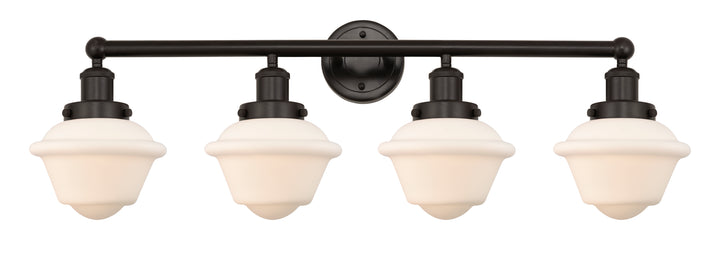 Innovations Lighting Oxford 7.5" Bath Vanity Light - Oil Rubbed Bronze Vanity Lights Innovations Lighting Matte White ; Glass Type: Frosted; Ribbed  