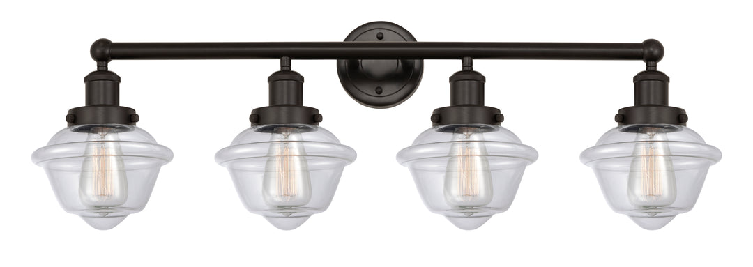 Innovations Lighting Oxford 7.5" Bath Vanity Light - Oil Rubbed Bronze Vanity Lights Innovations Lighting Clear ; Glass Type: Transparent; Ribbed  