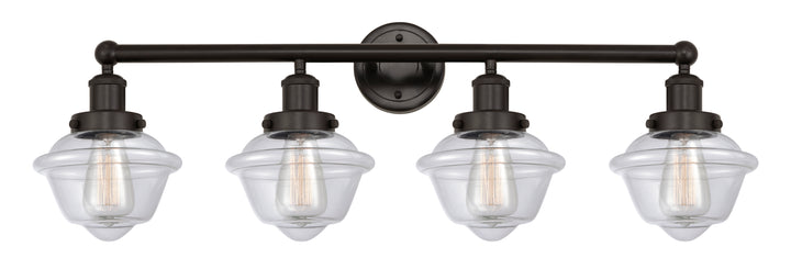 Innovations Lighting Oxford 7.5" Bath Vanity Light - Oil Rubbed Bronze Vanity Lights Innovations Lighting Clear ; Glass Type: Transparent; Ribbed  