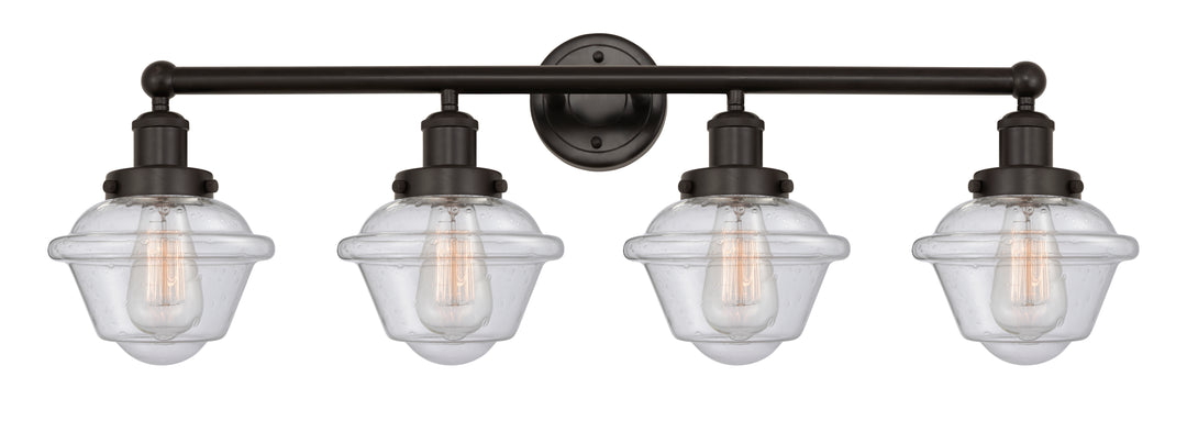 Innovations Lighting Oxford 7.5" Bath Vanity Light - Oil Rubbed Bronze Vanity Lights Innovations Lighting Seedy ; Glass Type: Seedy; Ribbed  