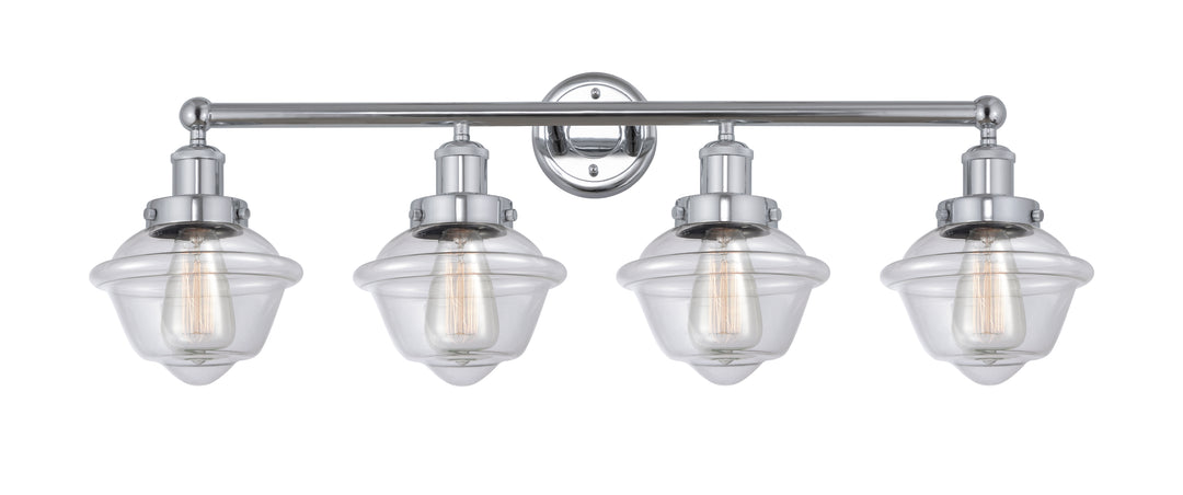 Innovations Lighting Oxford 7.5" Bath Vanity Light - Polished Chrome Vanity Lights Innovations Lighting Clear ; Glass Type: Transparent; Ribbed  