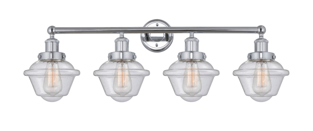 Innovations Lighting Oxford 7.5" Bath Vanity Light - Polished Chrome Vanity Lights Innovations Lighting Seedy ; Glass Type: Seedy; Ribbed  