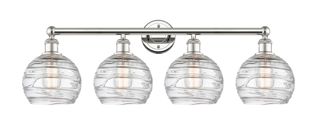 Innovations Lighting Athens Deco Swirl 8" Bath Vanity Light - Polished Nickel