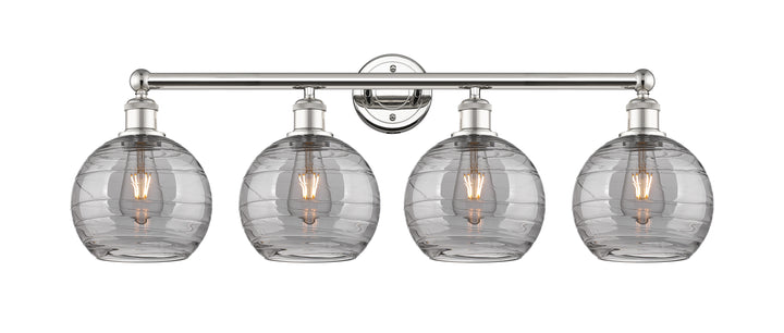 Innovations Lighting Athens Deco Swirl 8" Bath Vanity Light - Polished Nickel