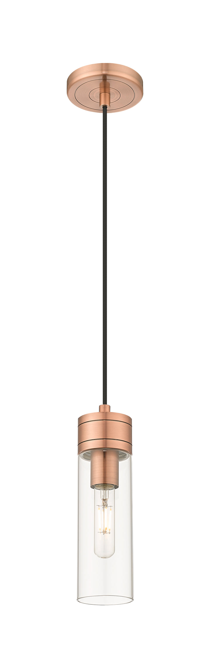 Innovations Lighting Boreas 8" Mini Pendant - Antique Copper Mini-Pendants Innovations Lighting   