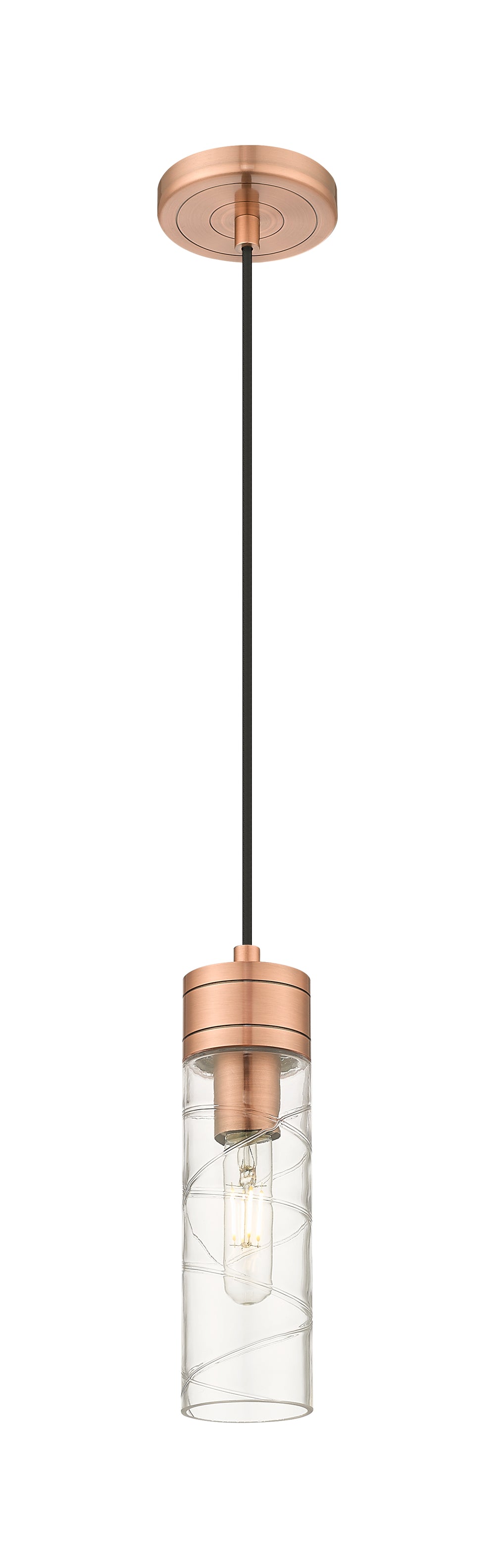 Innovations Lighting Boreas 8" Mini Pendant - Antique Copper Mini-Pendants Innovations Lighting   