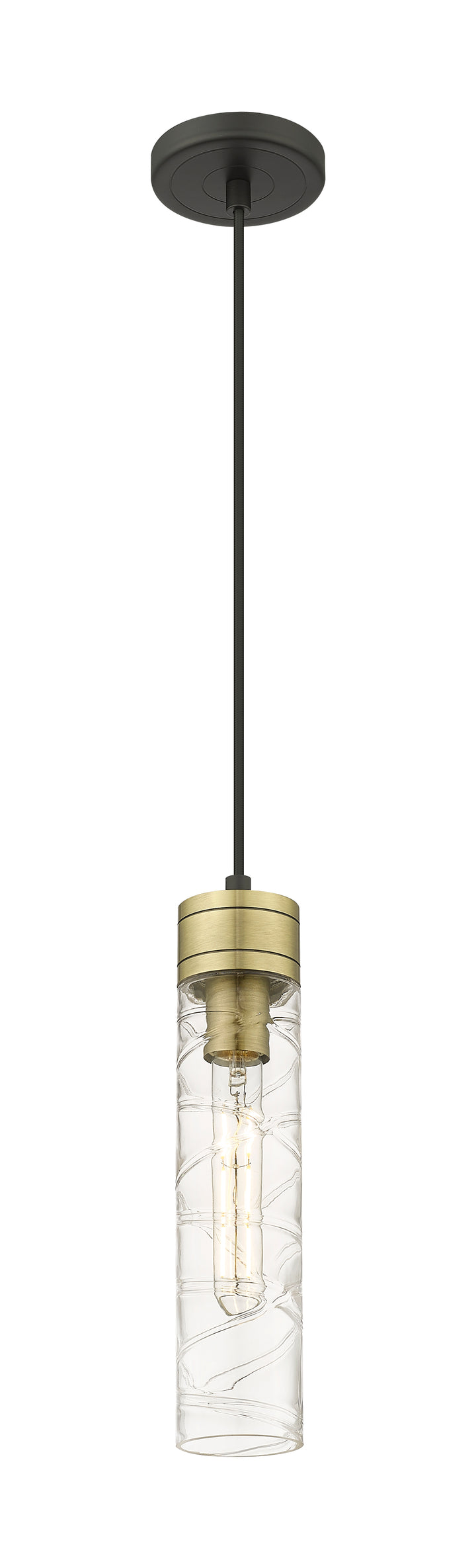 Innovations Lighting Boreas 11" Mini Pendant - Black Antique Brass Mini-Pendants Innovations Lighting   