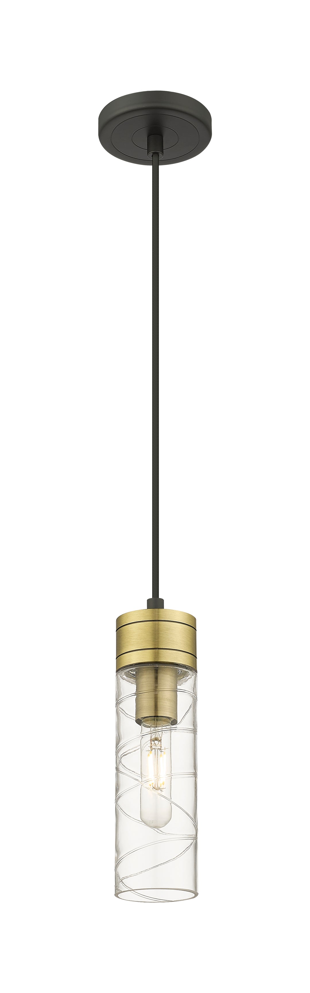 Innovations Lighting Boreas 8" Mini Pendant - Black Antique Brass Mini-Pendants Innovations Lighting   