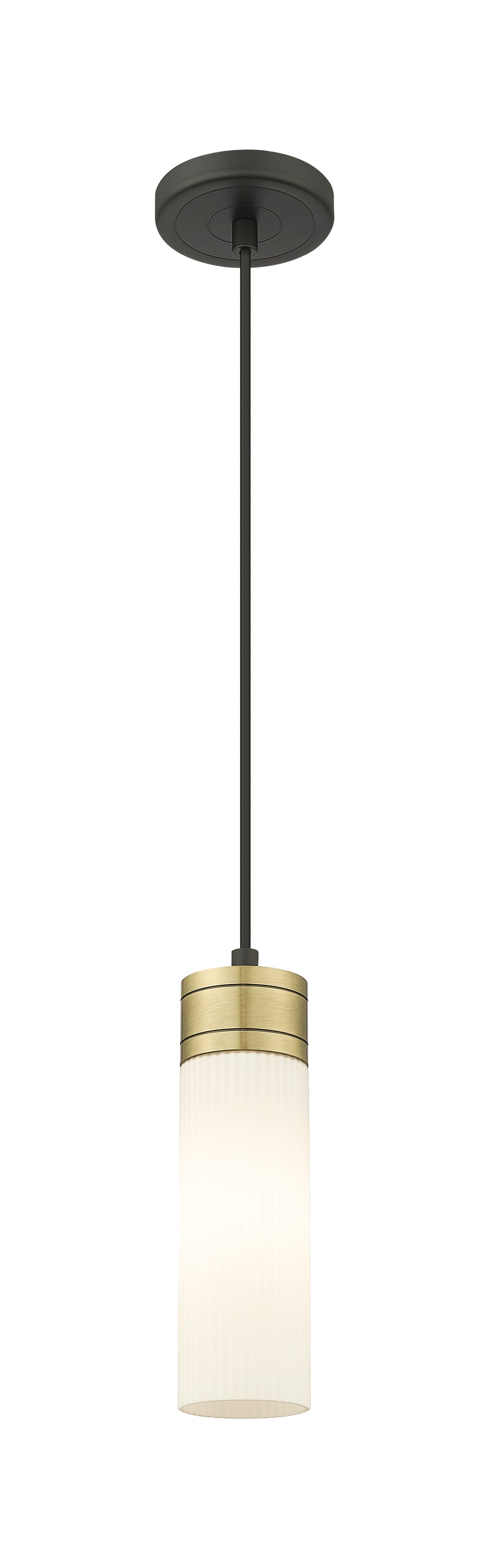 Innovations Lighting Boreas 8" Mini Pendant - Black Antique Brass Mini-Pendants Innovations Lighting   