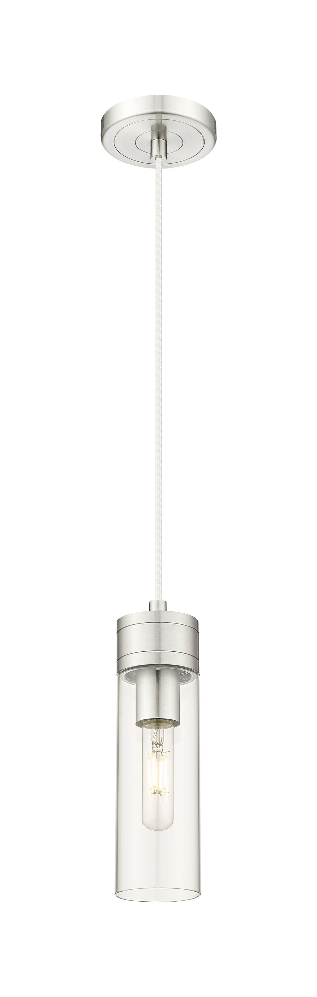 Innovations Lighting Boreas 8" Mini Pendant - Satin Nickel Mini-Pendants Innovations Lighting   