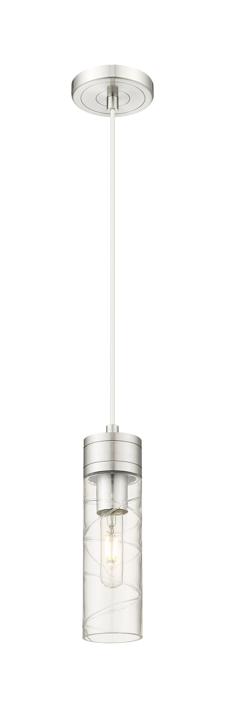 Innovations Lighting Boreas 8" Mini Pendant - Satin Nickel Mini-Pendants Innovations Lighting   