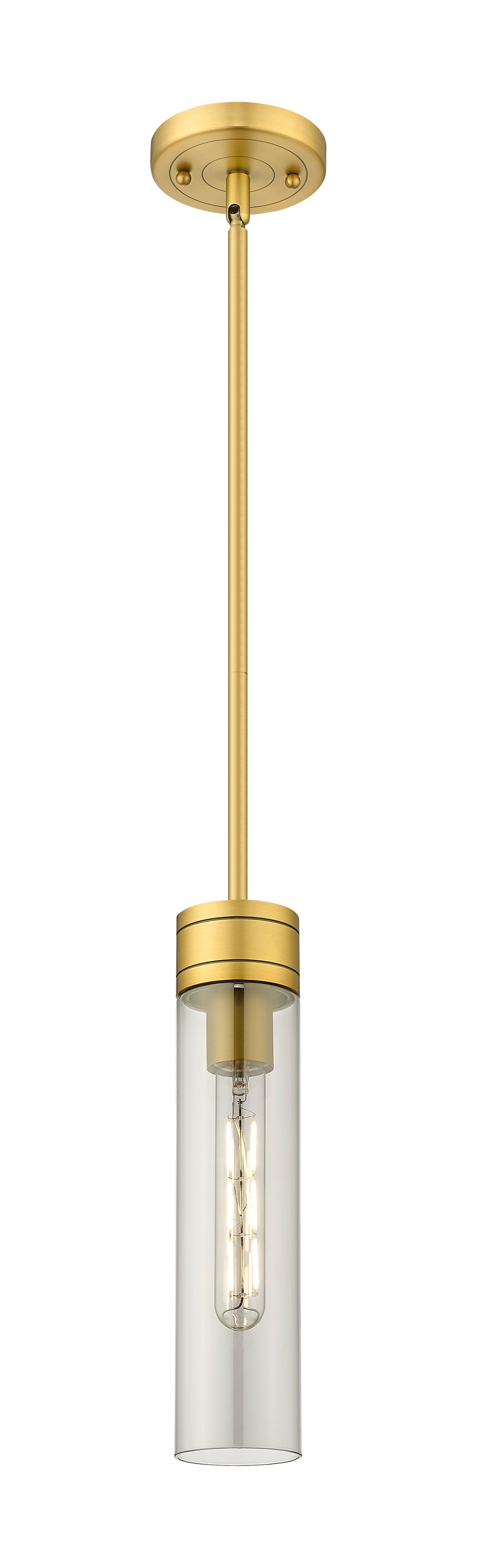 Innovations Lighting Boreas 11" Mini Pendant - Brushed Brass Mini-Pendants Innovations Lighting Light Smoke ; Glass Type: Smoked  