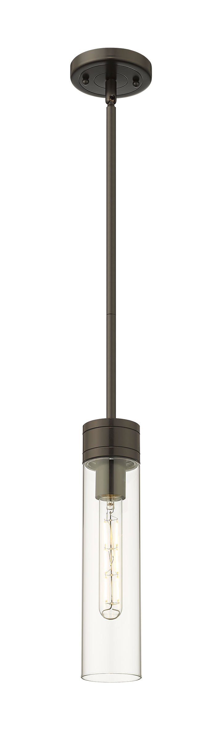 Innovations Lighting Boreas 11" Mini Pendant - Oil Rubbed Bronze Mini-Pendants Innovations Lighting Clear ; Glass Type: Clear  