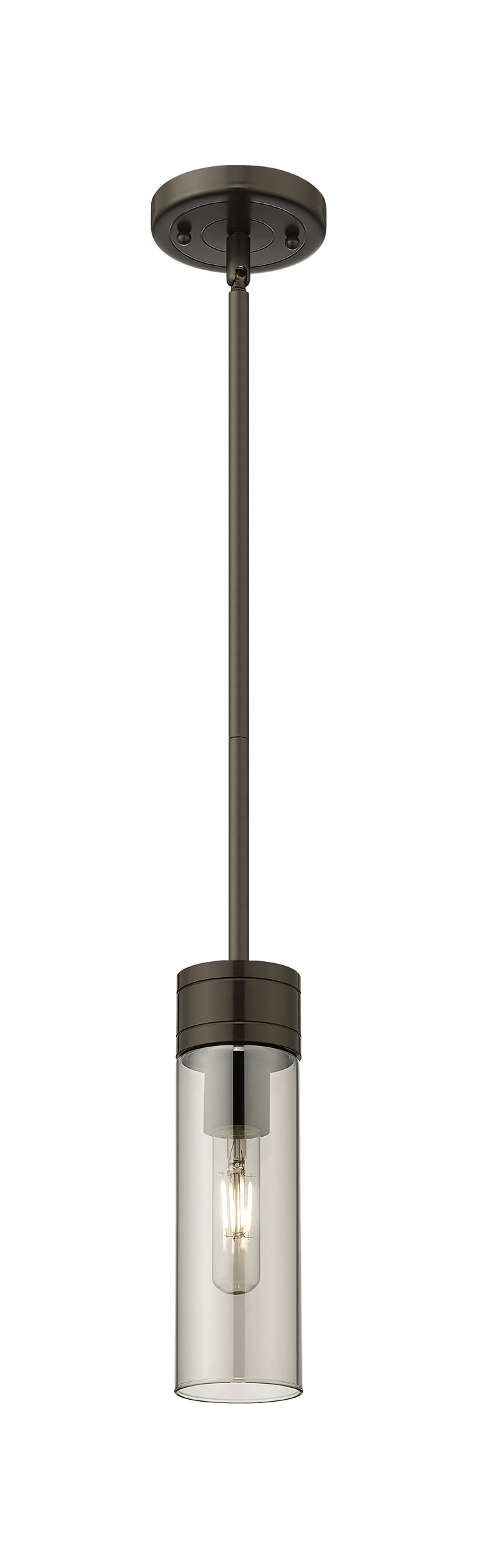 Innovations Lighting Boreas 8" Mini Pendant - Oil Rubbed Bronze Mini-Pendants Innovations Lighting Light Smoke ; Glass Type: Smoked  