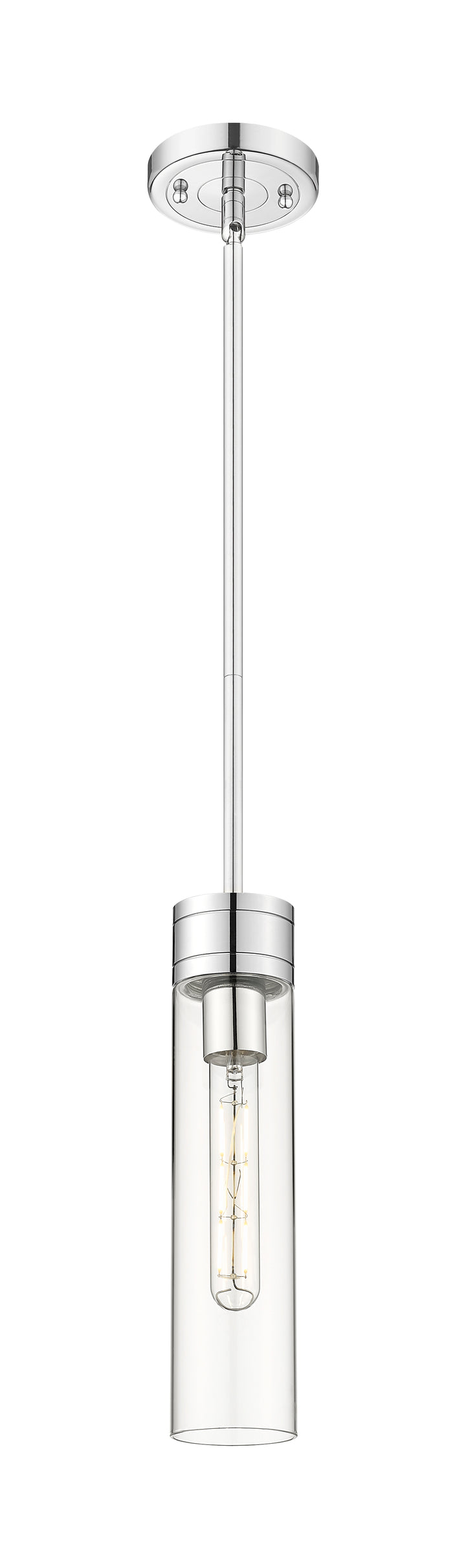 Innovations Lighting Boreas 11" Mini Pendant - Polished Chrome Mini-Pendants Innovations Lighting Clear ; Glass Type: Clear  