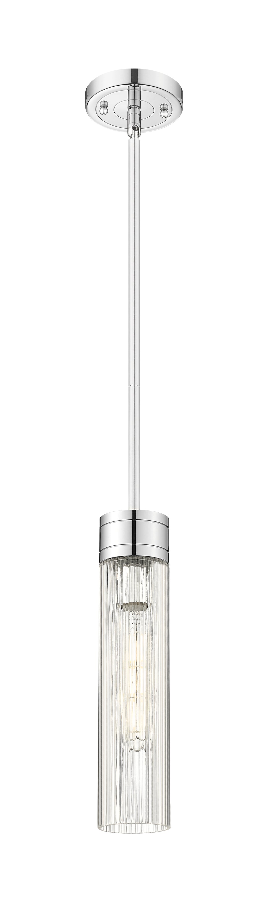 Innovations Lighting Boreas 11" Mini Pendant - Polished Chrome Mini-Pendants Innovations Lighting Striped Clear ; Glass Type: Clear  