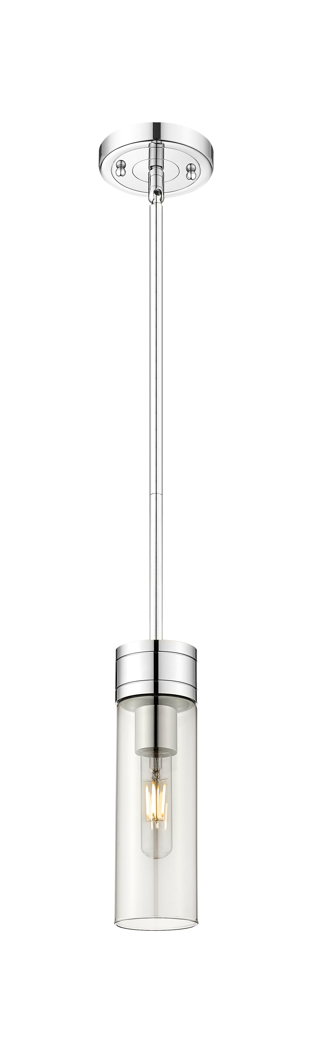 Innovations Lighting Boreas 8" Mini Pendant - Polished Chrome Mini-Pendants Innovations Lighting Light Smoke ; Glass Type: Smoked  