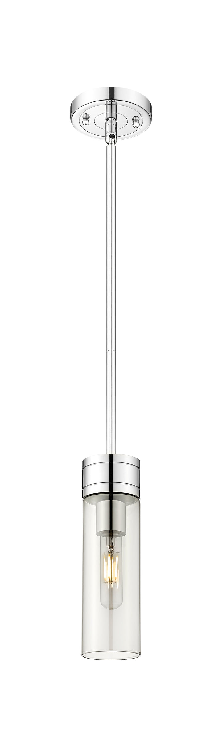 Innovations Lighting Boreas 8" Mini Pendant - Polished Chrome Mini-Pendants Innovations Lighting Light Smoke ; Glass Type: Smoked  