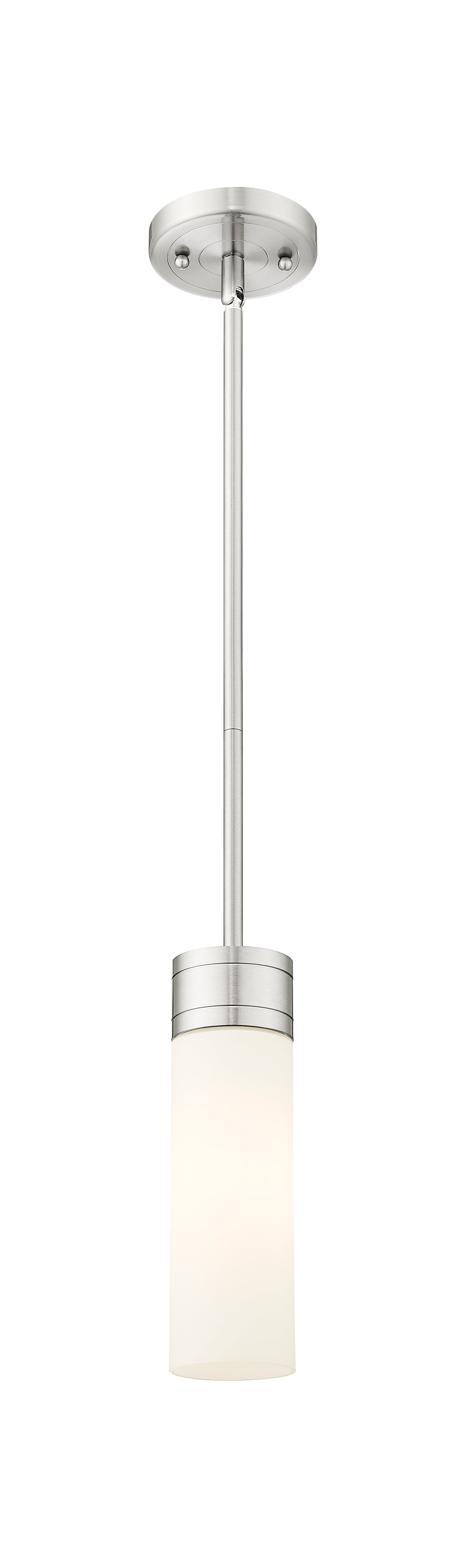 Innovations Lighting Boreas 8" Mini Pendant - Satin Nickel Mini-Pendants Innovations Lighting White ; Glass Type: Frosted  