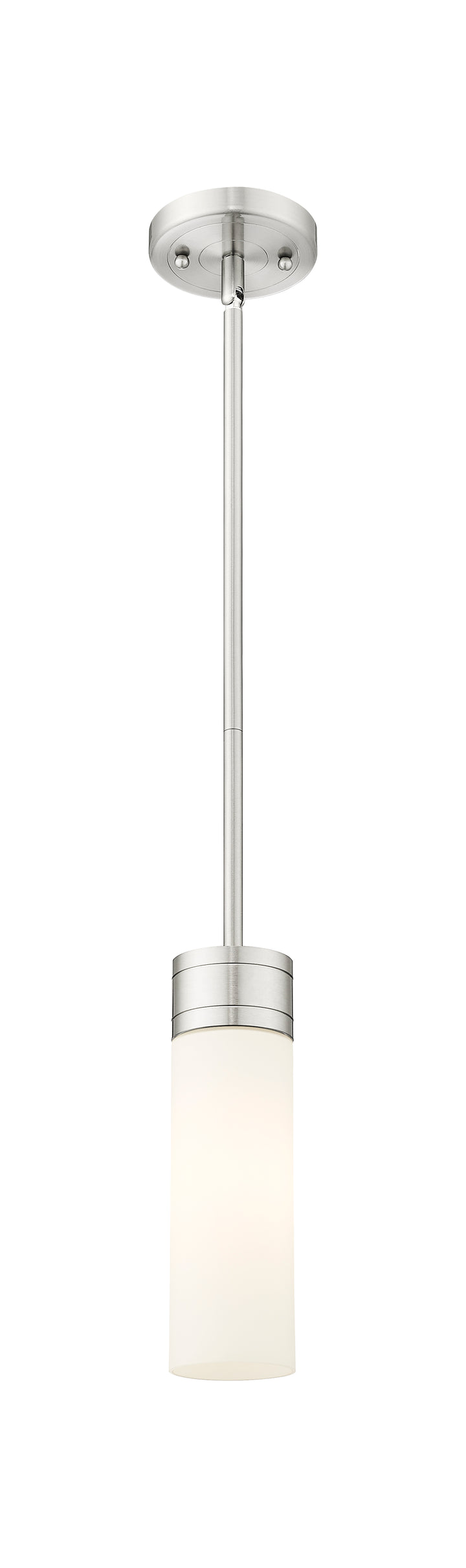 Innovations Lighting Boreas 8" Mini Pendant - Satin Nickel Mini-Pendants Innovations Lighting White ; Glass Type: Frosted  