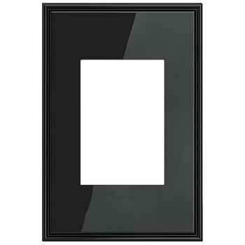 Legrand adorne Black Nickel 1-Gang + wall plate