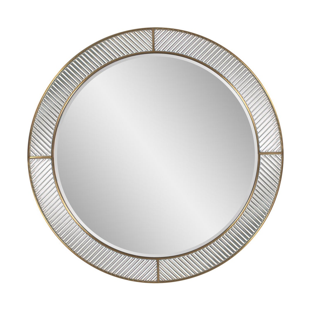Howard Elliott Frosted Round Wall Mirror