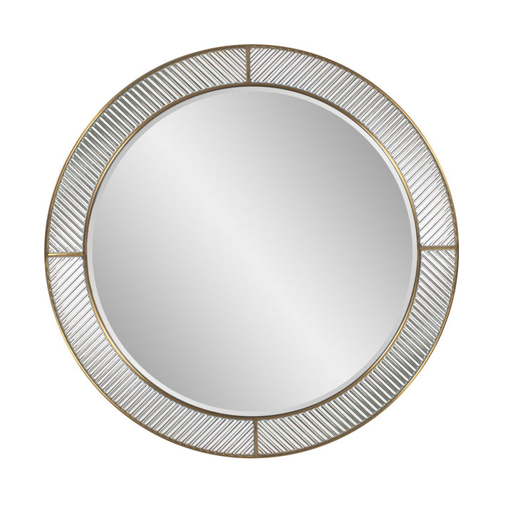 Howard Elliott Frosted Round Wall Mirror