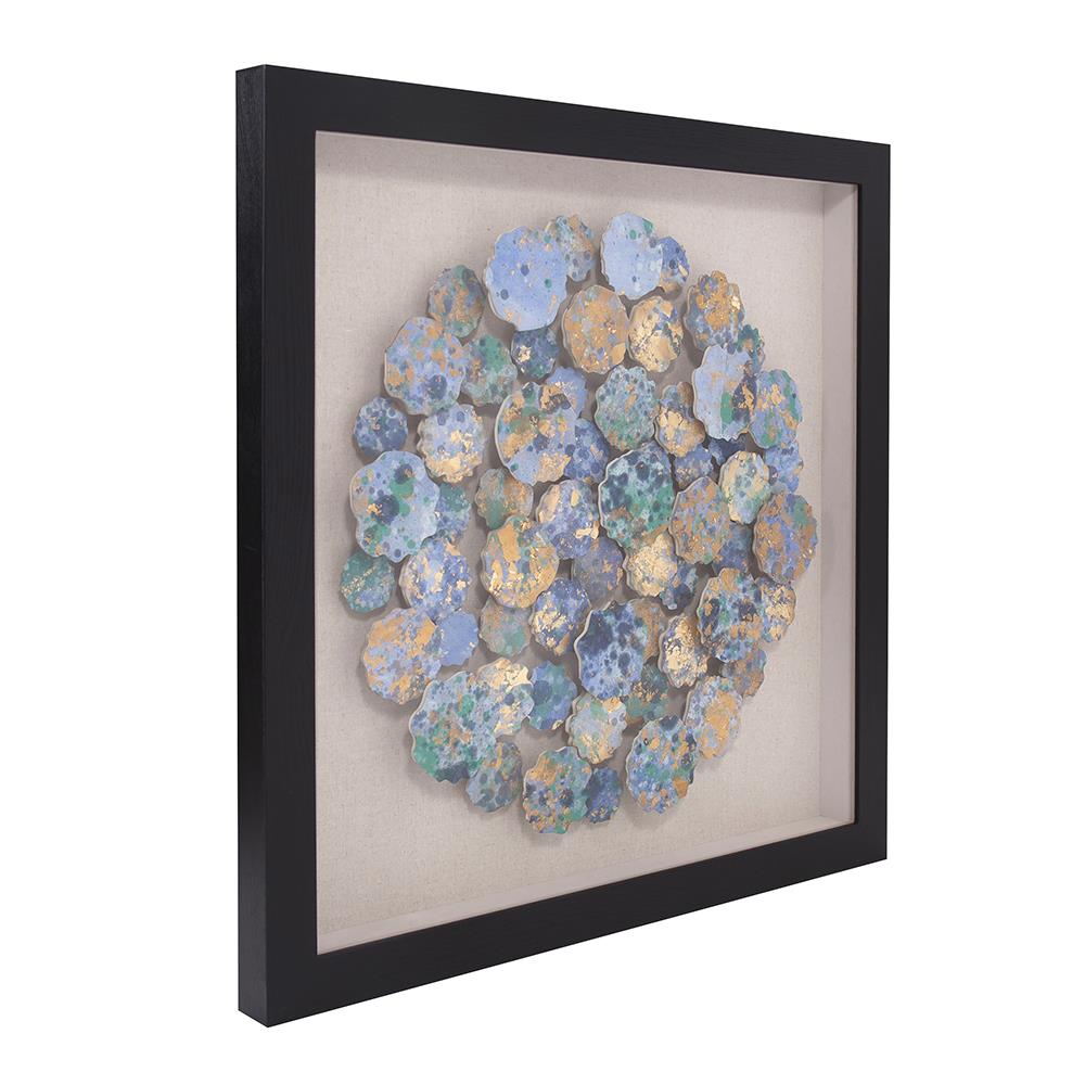 Howard Elliott Collection Abstract Chrysanthemum Shadowbox Art