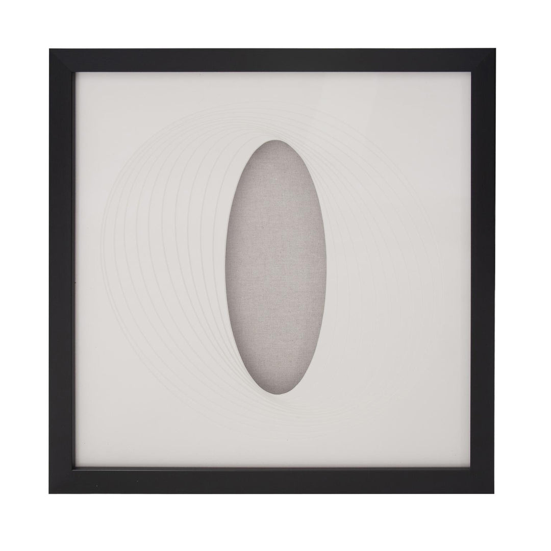 Howard Elliott Collection Dimensional Paper Oval Shadowbox Art