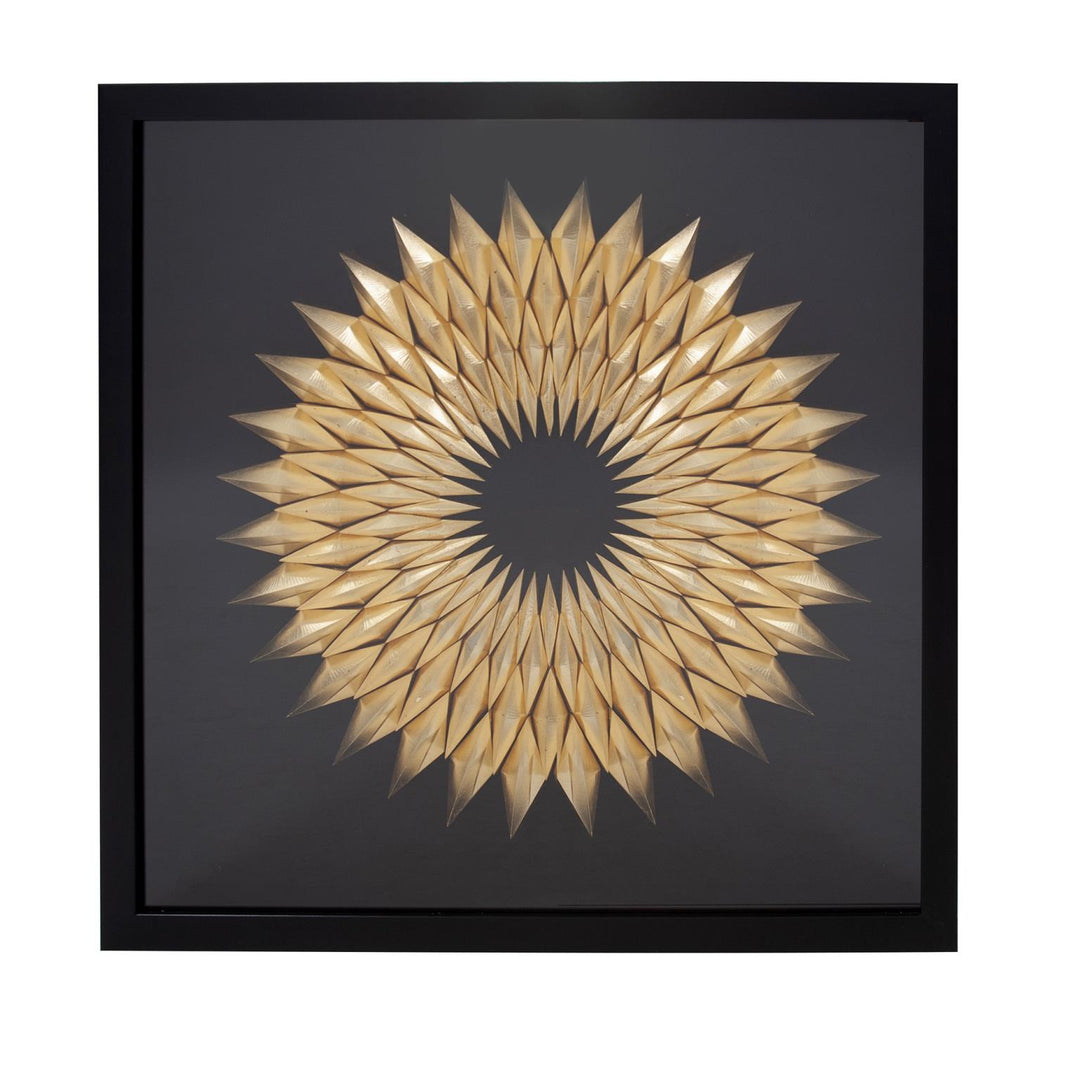 Howard Elliott Collection Inca Star of Gold Framed Art