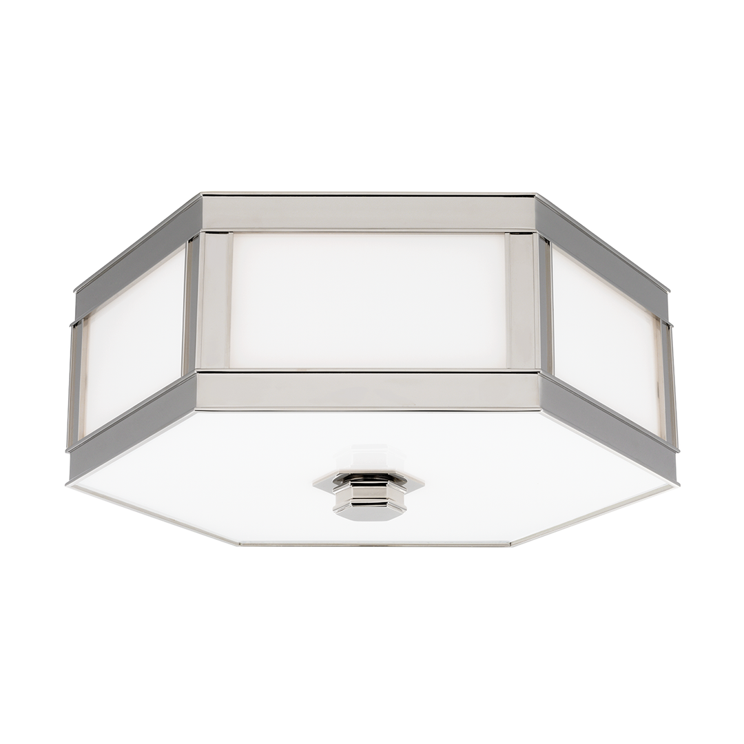 Hudson Valley Lighting Nassau Flush Mount Ceiling Flush Mounts Hudson Valley Lighting Polished Nickel  