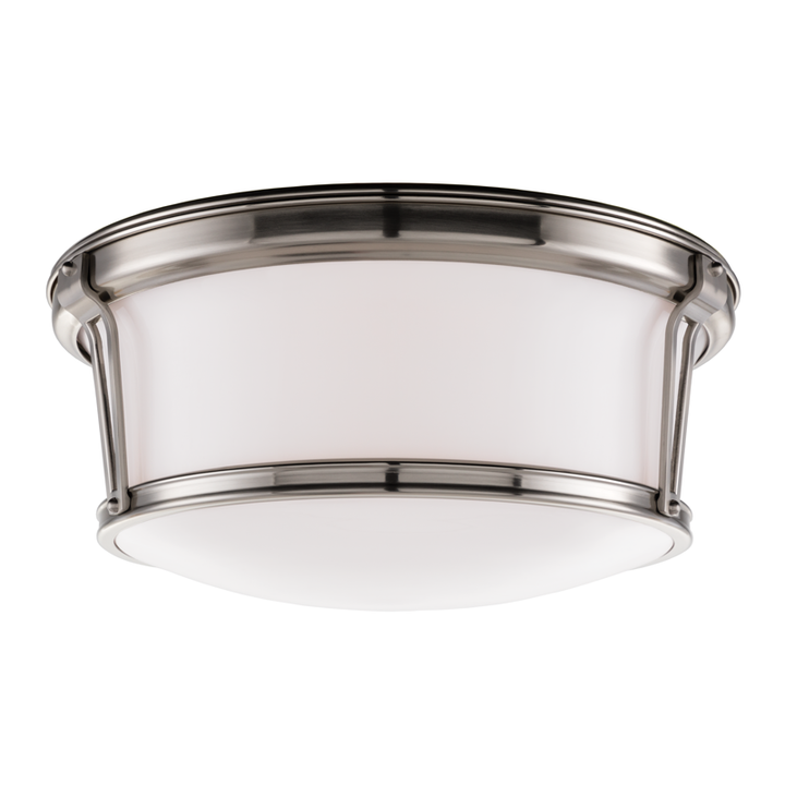 Hudson Valley Lighting Newport Flush Mount Ceiling Flush Mounts Hudson Valley Lighting Satin Nickel  