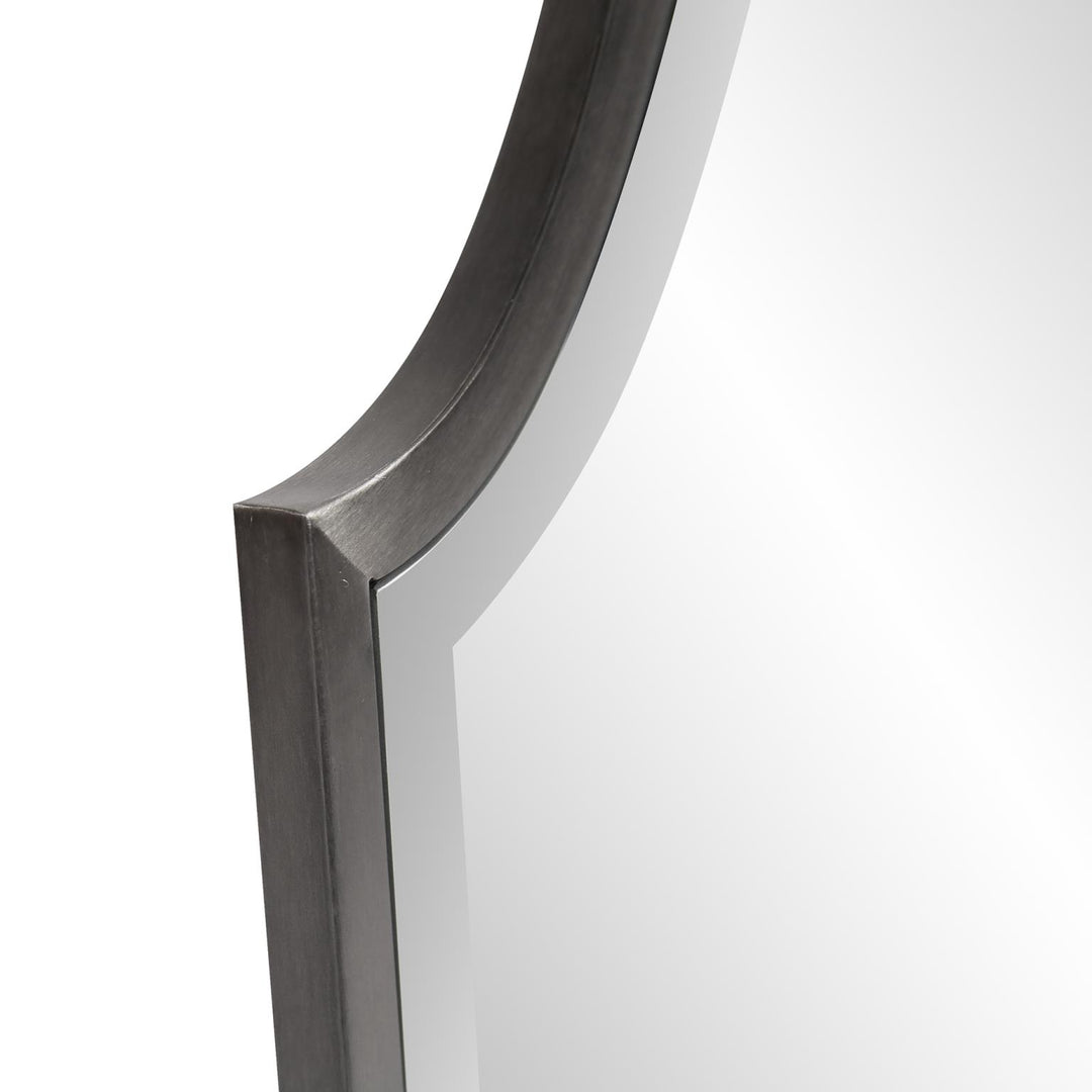 Howard Elliott Bosworth Brushed Titanium Shield Mirror