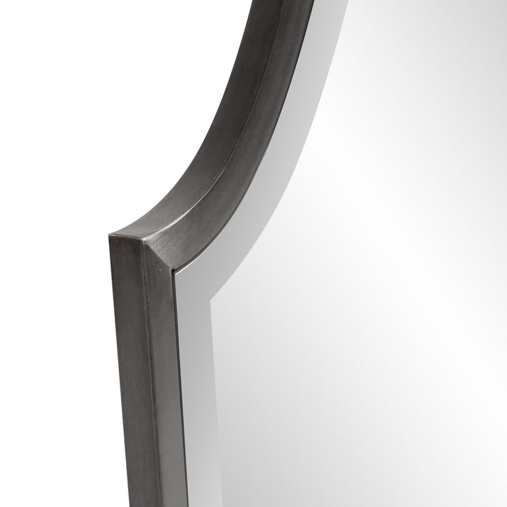 Howard Elliott Bosworth Brushed Titanium Shield Mirror