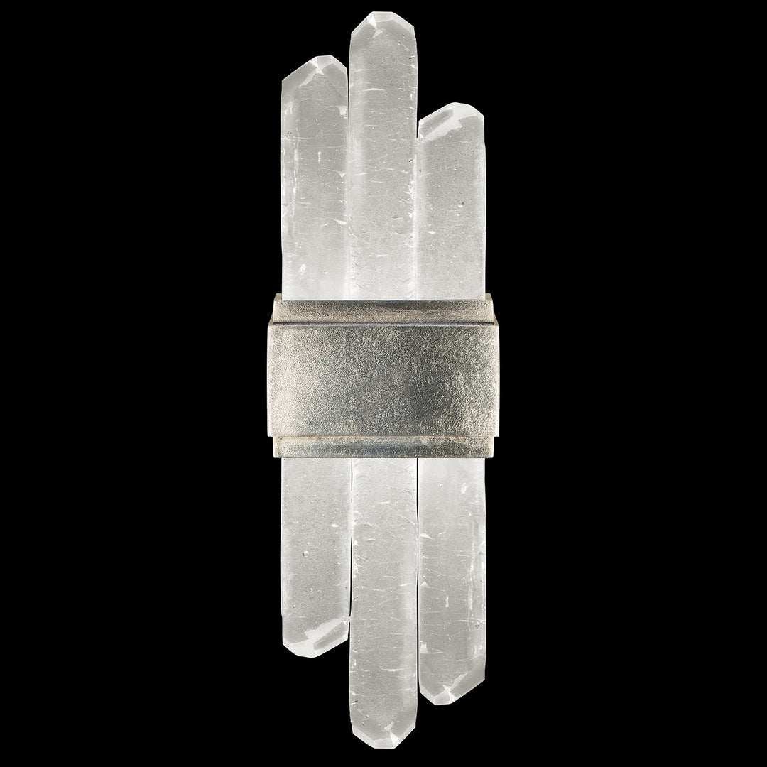 Fine Art Handcrafted Lighting Lior 16.5"H Sconce in Standard Silver Leaf (882150-1ST)