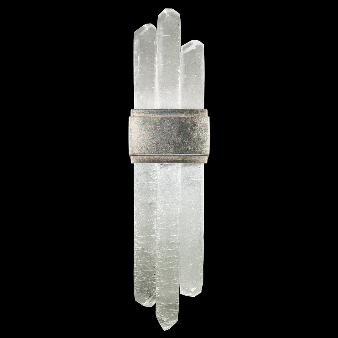 Fine Art Handcrafted Lighting Lior 21"H Sconce in Standard Silver Leaf (882250-1ST)