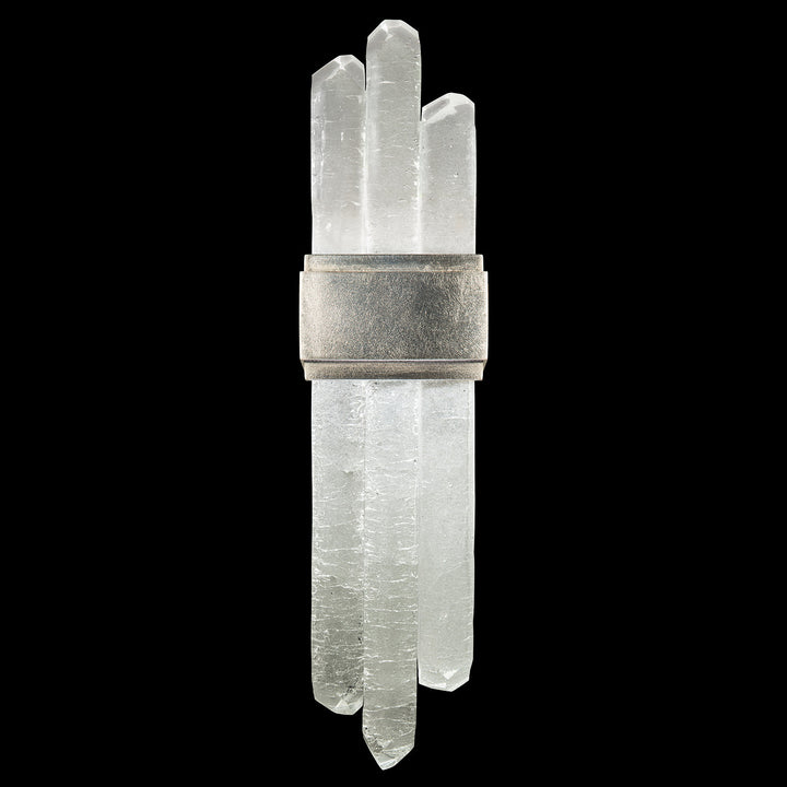 Fine Art Handcrafted Lighting Lior 21"H Sconce in Standard Silver Leaf (882250-1ST)