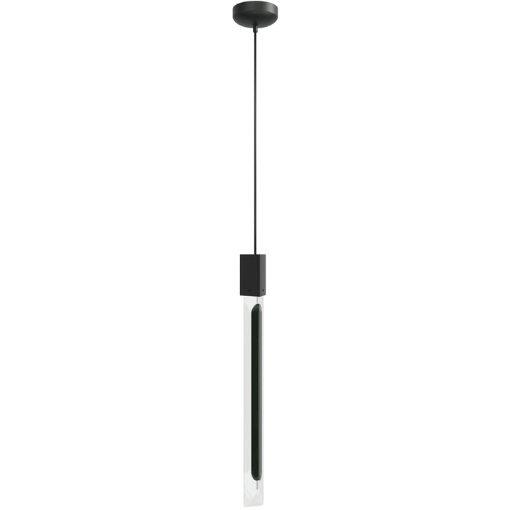 Avenue Lighting Alpine 23"H LED Pendant HF5401-BLK-JAD in Black/Black Jade Crystal