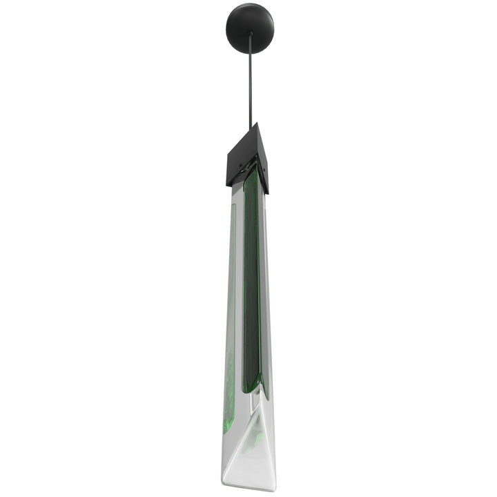 Avenue Lighting Alpine 23"H LED Pendant HF5401-BLK-JAD in Black/Black Jade Crystal view 2