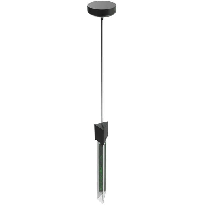 Avenue Lighting Alpine 23"H LED Pendant HF5401-BLK-JAD in Black/Black Jade Crystal view 3
