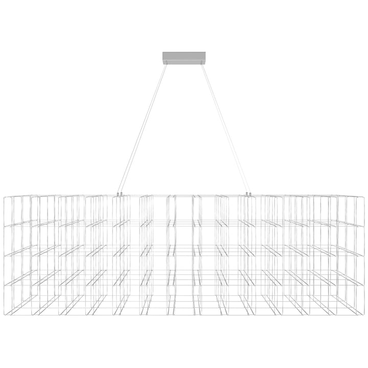 Avenue Lighting Argyle 72"W Linear LED Chandelier HF8170-CH in Chrome
