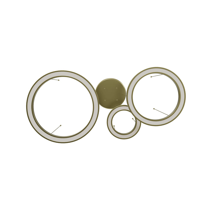 Avenue Lighting Aria 3-Ring 59"W LED Chandelier HF4443-PB in Polished Brass view 2