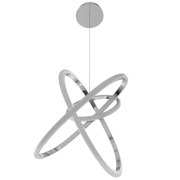 Avenue Lighting Circa 3-Ring 21"W LED Pendant HF5023-CH in Chrome view 2