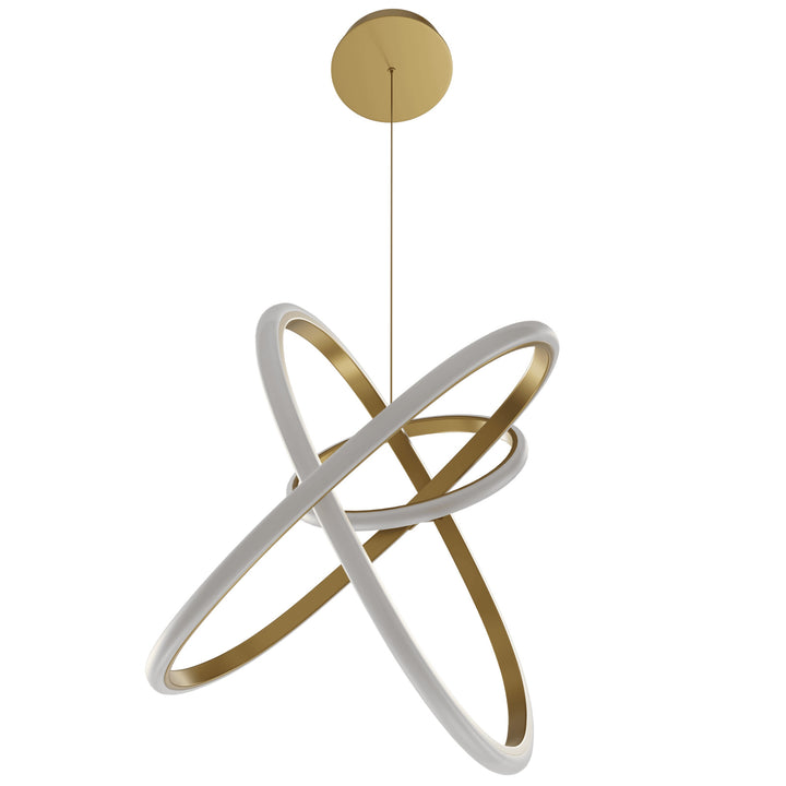 Avenue Lighting Circa 3-Ring 21"W LED Pendant HF5023-GL in Gold view 3