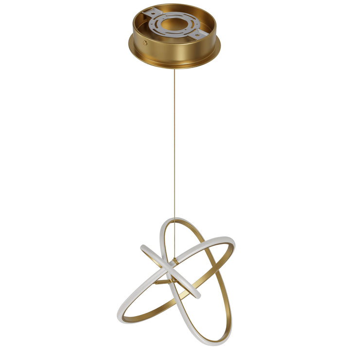 Avenue Lighting Circa 3-Ring 21"W LED Pendant HF5023-GL in Gold view 4