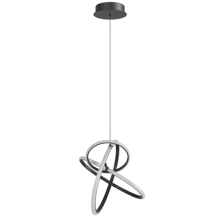 Avenue Lighting Circa 3-Ring 21"W LED Pendant HF5023-BK in Black