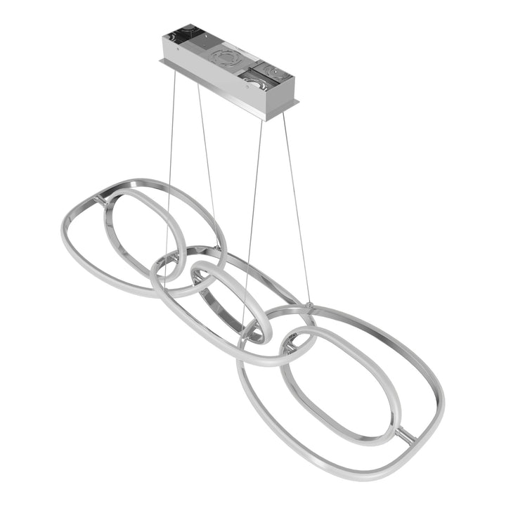 Avenue Lighting Circa 6-Ring 63"W LED Pendant HF5025-CH in Chrome view 3