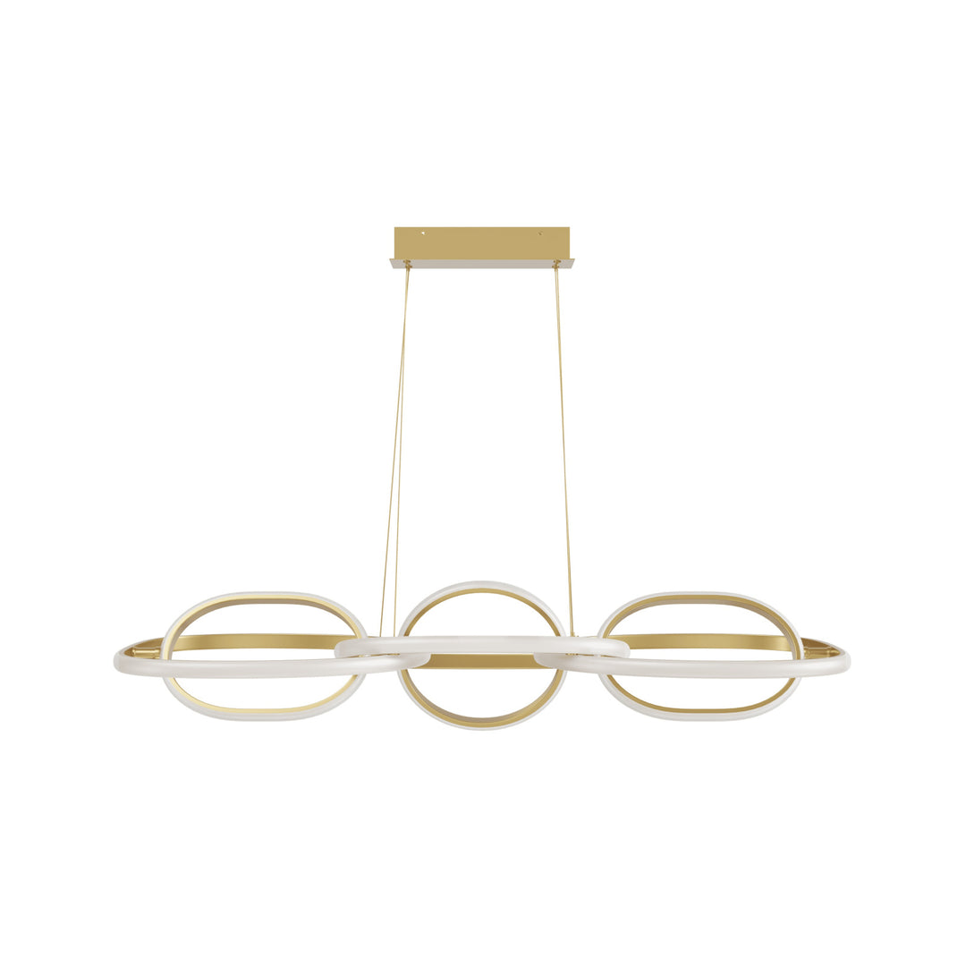 Avenue Lighting Circa 6-Ring 63"W LED Pendant HF5025-GL in Gold