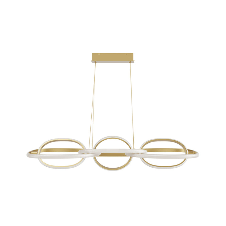 Avenue Lighting Circa 6-Ring 63"W LED Pendant HF5025-GL in Gold